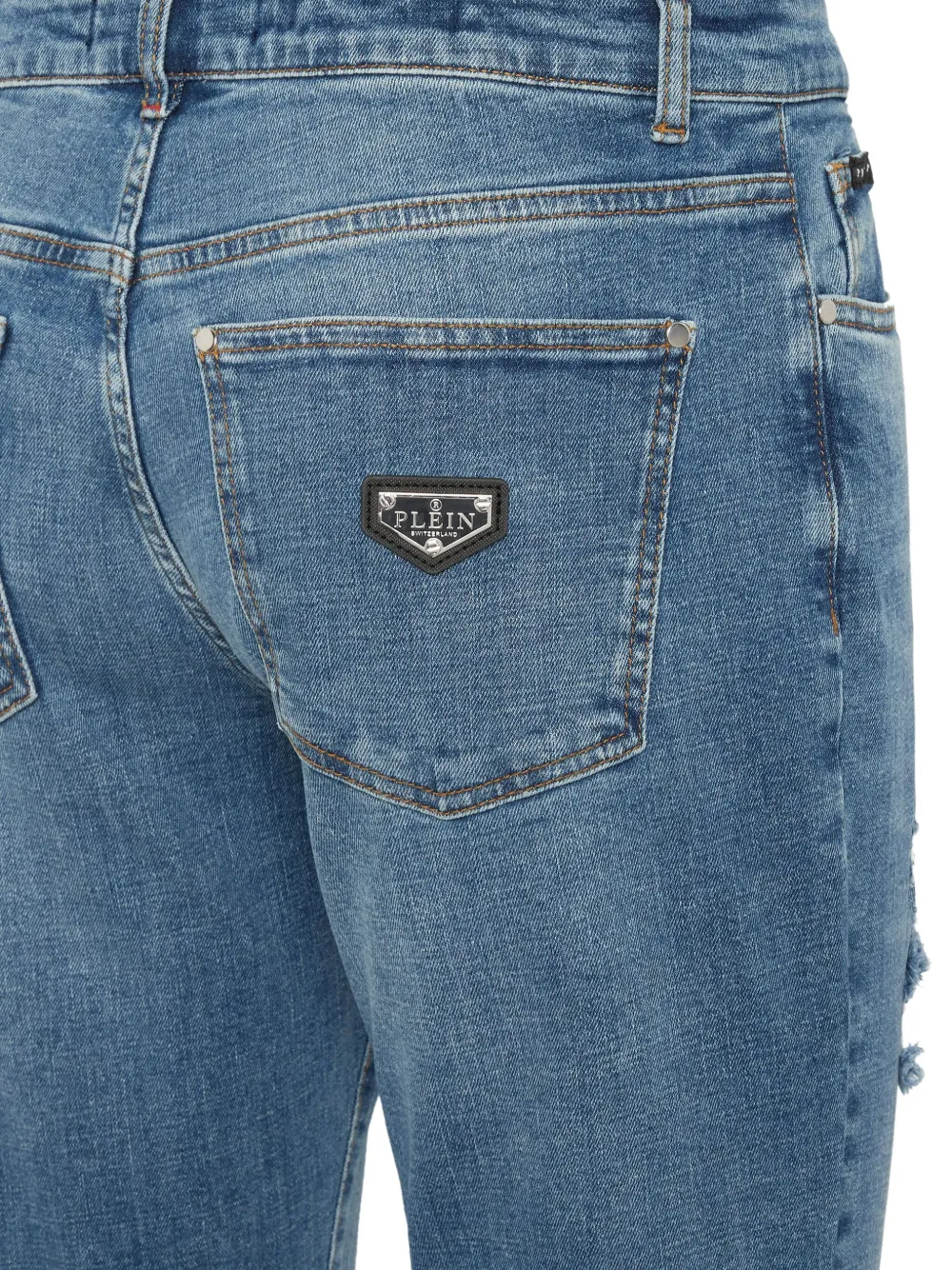 Philipp Plein Jeans met vijf zakken Blauw