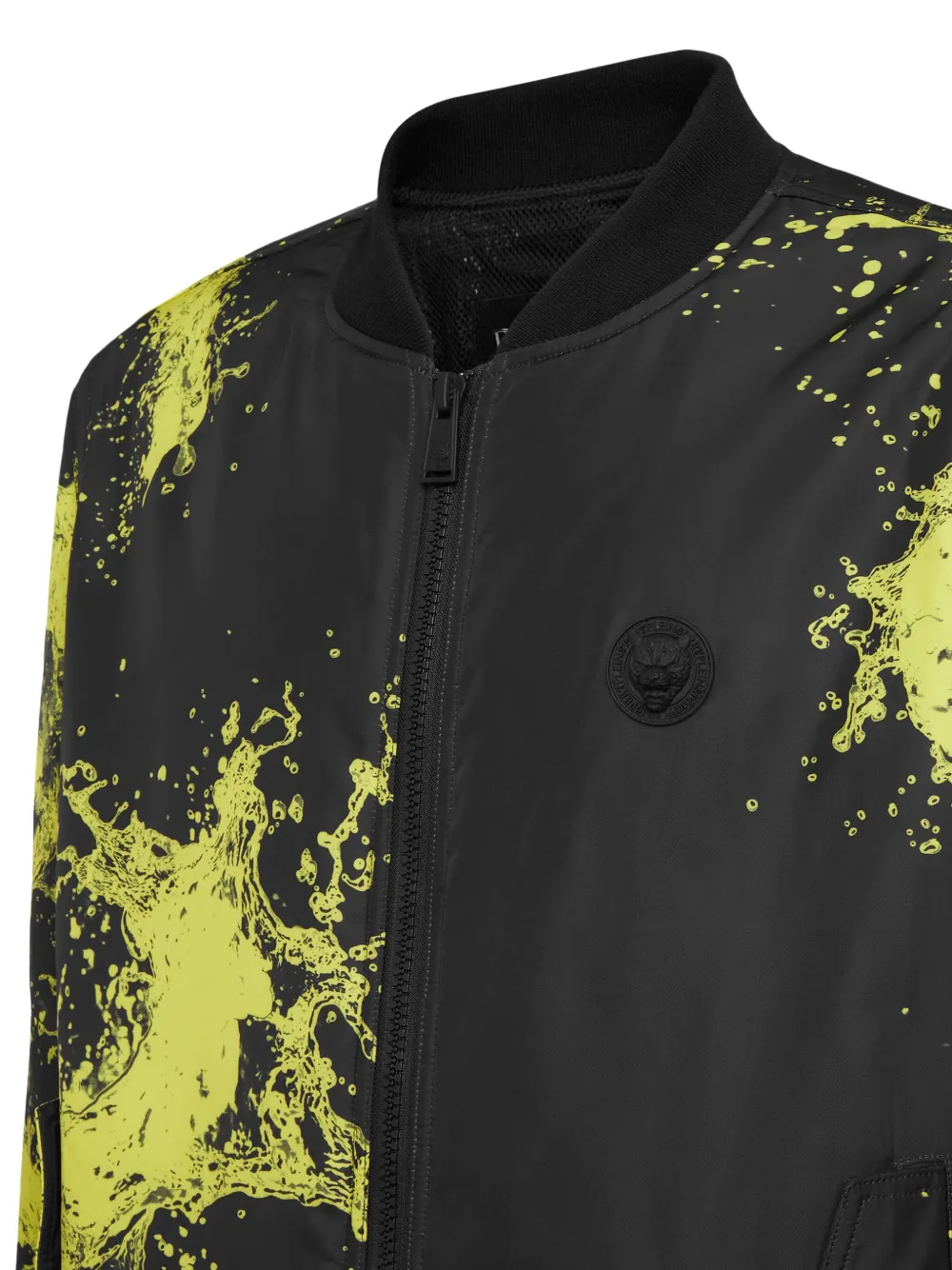  Plein Sport Splash Bomber Jacket - Black 