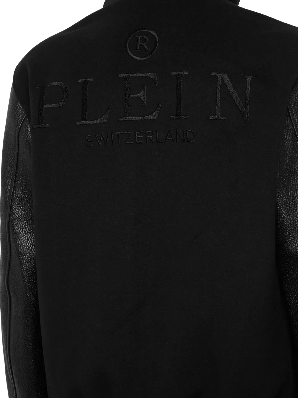 Philipp Plein Jack met capuchon en vlakken Zwart
