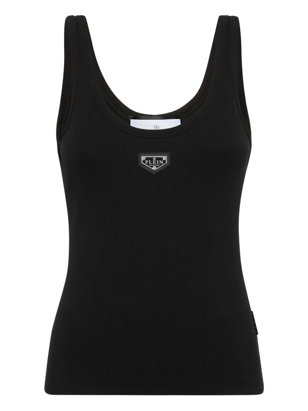 Philipp Plein Geribbelde tanktop Zwart
