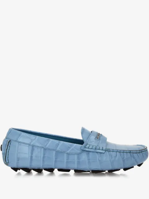 Philipp Plein crocodile-embossed loafers