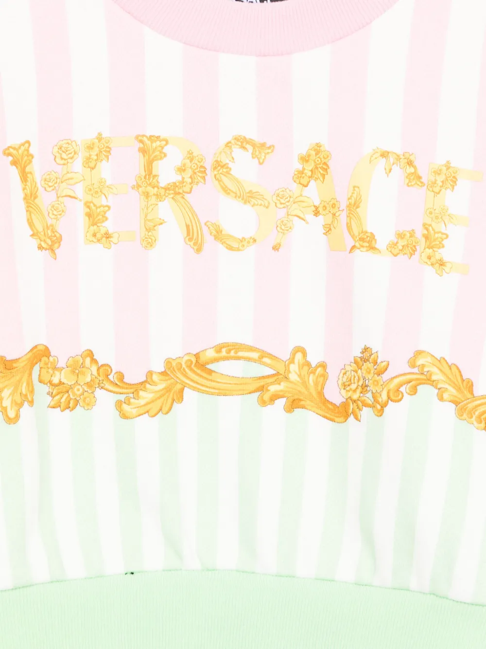 Versace Kids Sweater met logoprint Roze