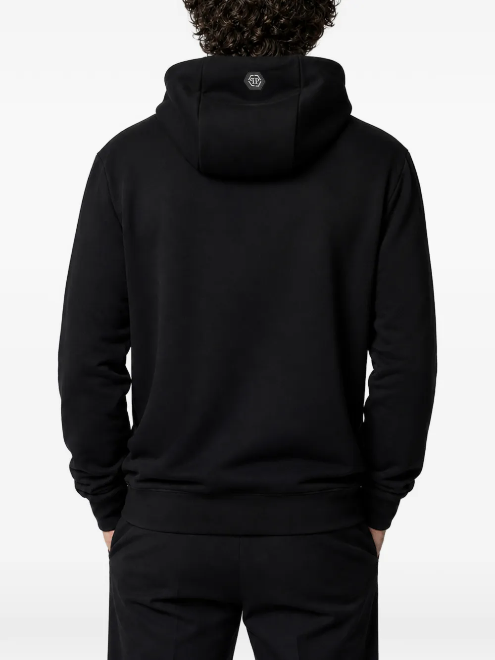 Philipp Plein Greatness fleece hoodie met print Zwart