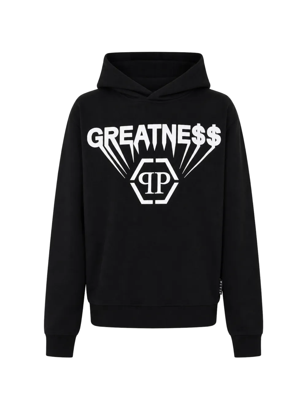 Philipp Plein printed fleece hoodie Greatness - Nero