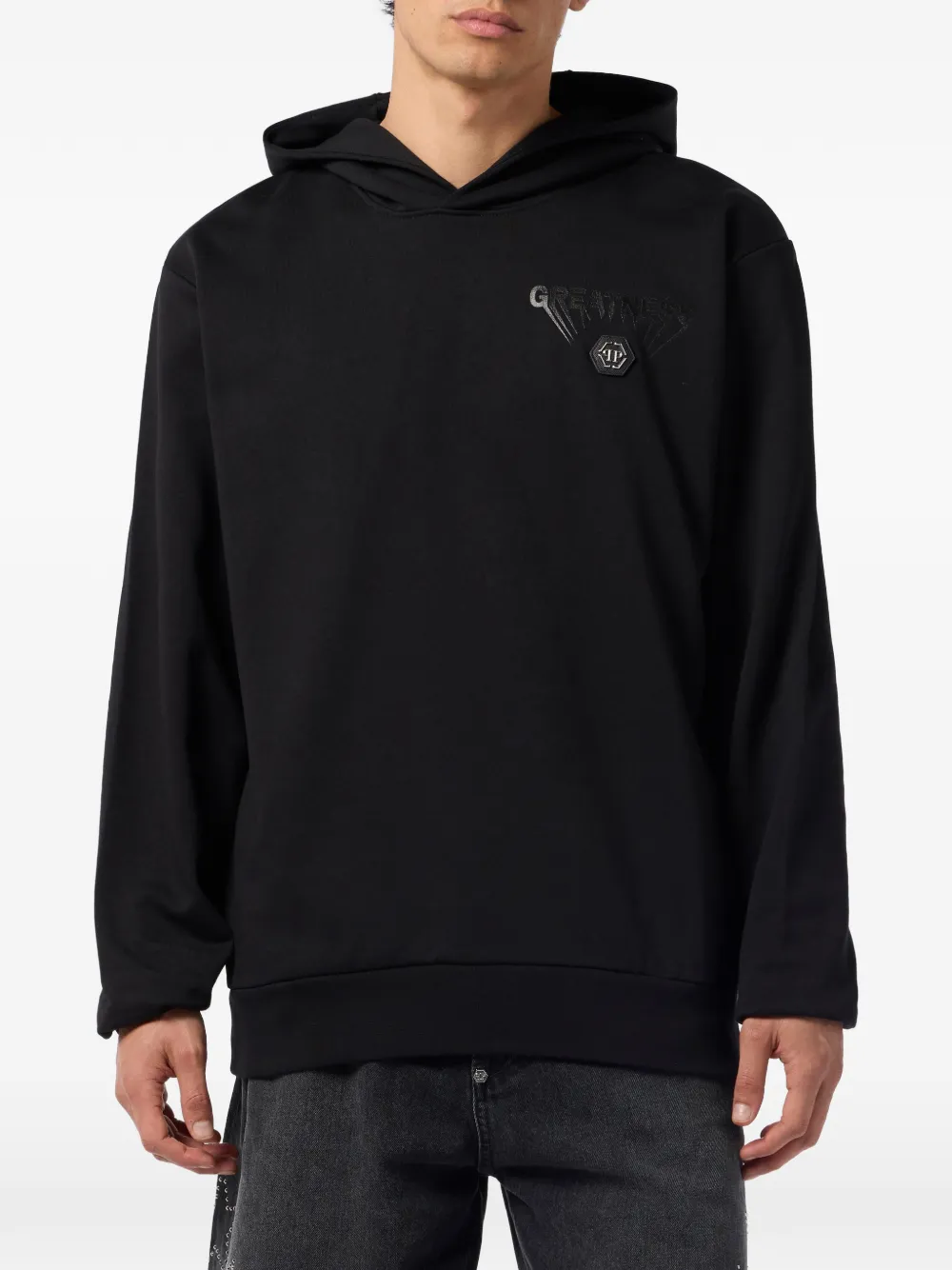 Philipp Plein Hoodie met lange mouwen Zwart