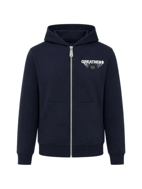 Philipp Plein fleece zip hoodie Greatness