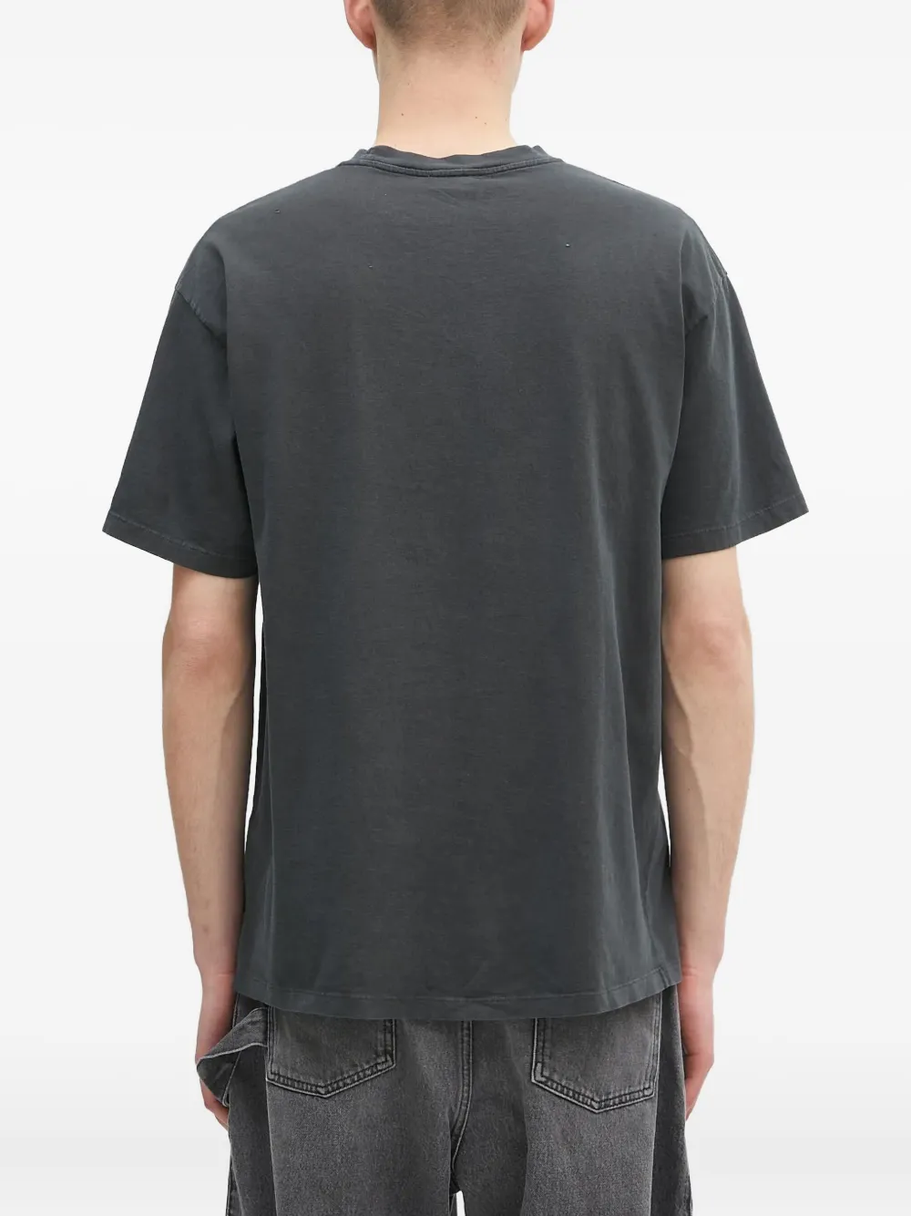 Aries Gerafeld T-shirt met grafische print Zwart