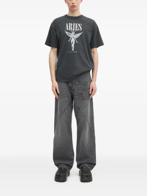 Aries distressed graphic T-shirt