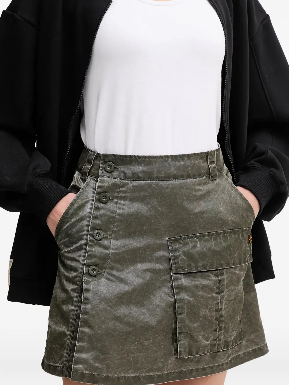 Alpha Industries Cargo rok met logodetail Groen