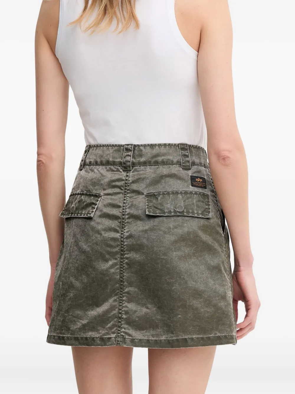 Alpha Industries Cargo rok met logodetail - Groen