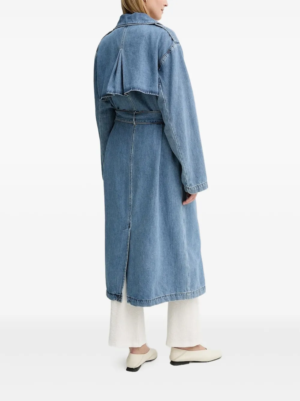 Ba&Sh Tresca denim trenchcoat Blauw