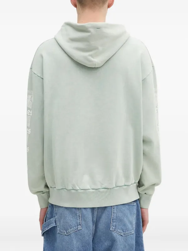 Aries temple-logo Hoodie Green FARFETCH ZA