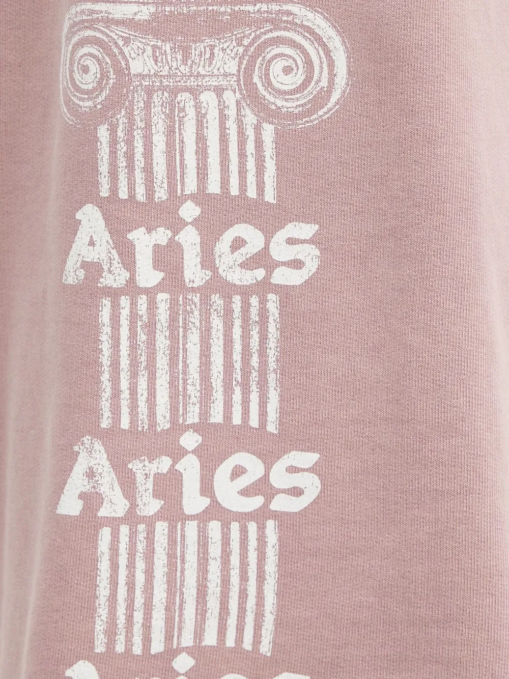 Aries Aged Ancient Column Print Shorts In Pink