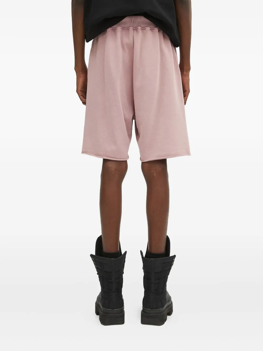Aries Aged Ancient Column Print Shorts In Pink