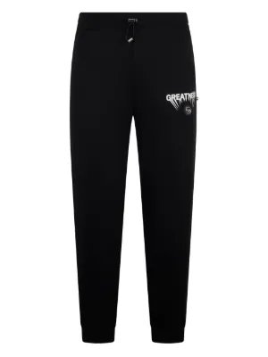 Alexander McQueen Logo Graffiti Print Track Pants | Black | FARFETCH