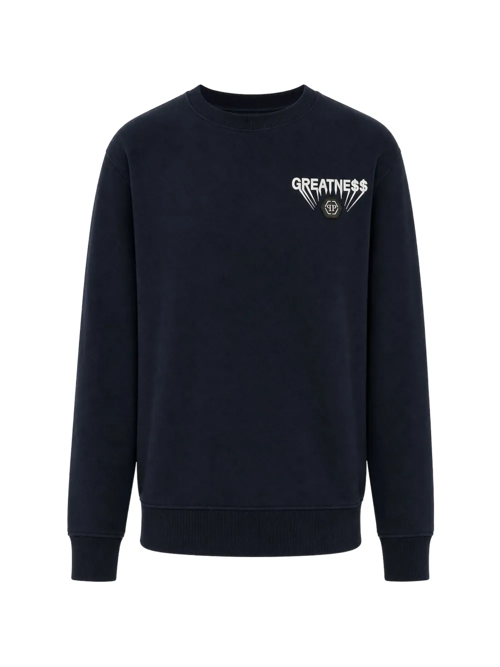 Philipp Plein fleece round-neck sweatshirt Greatness - Blu