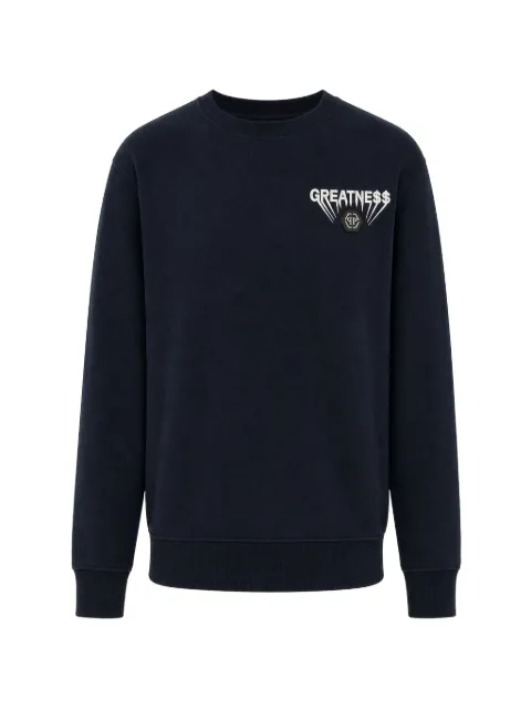 Philipp Plein fleece round-neck sweatshirt Greatness