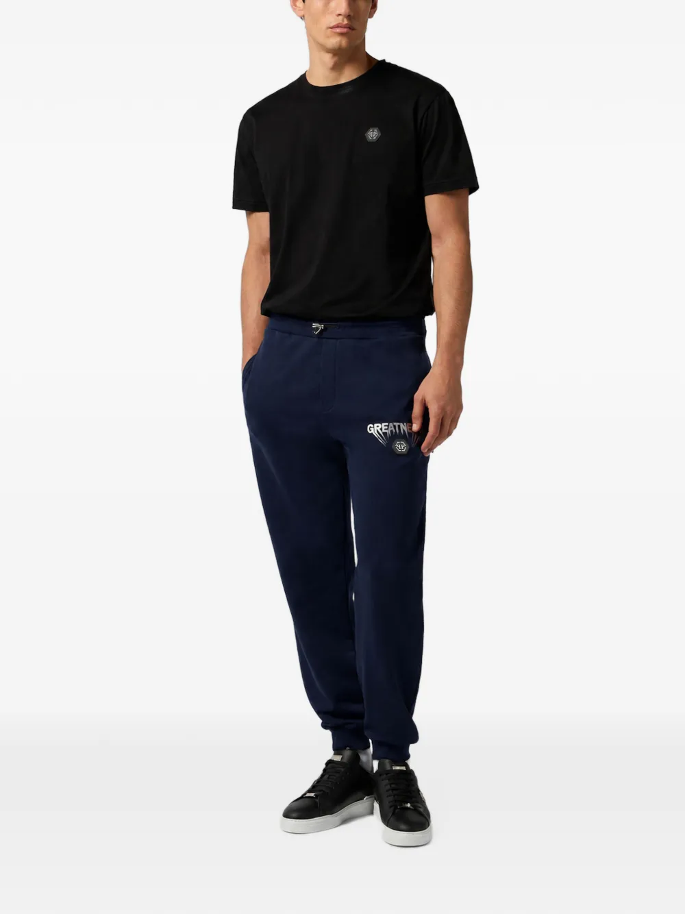 Philipp Plein Greatness fleece joggingbroek Blauw