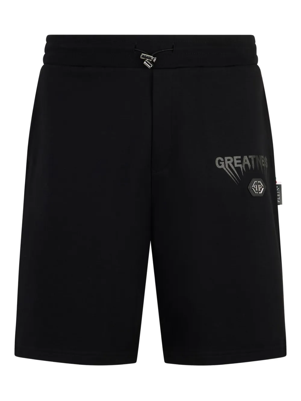 Philipp Plein fleece logo shorts - Nero