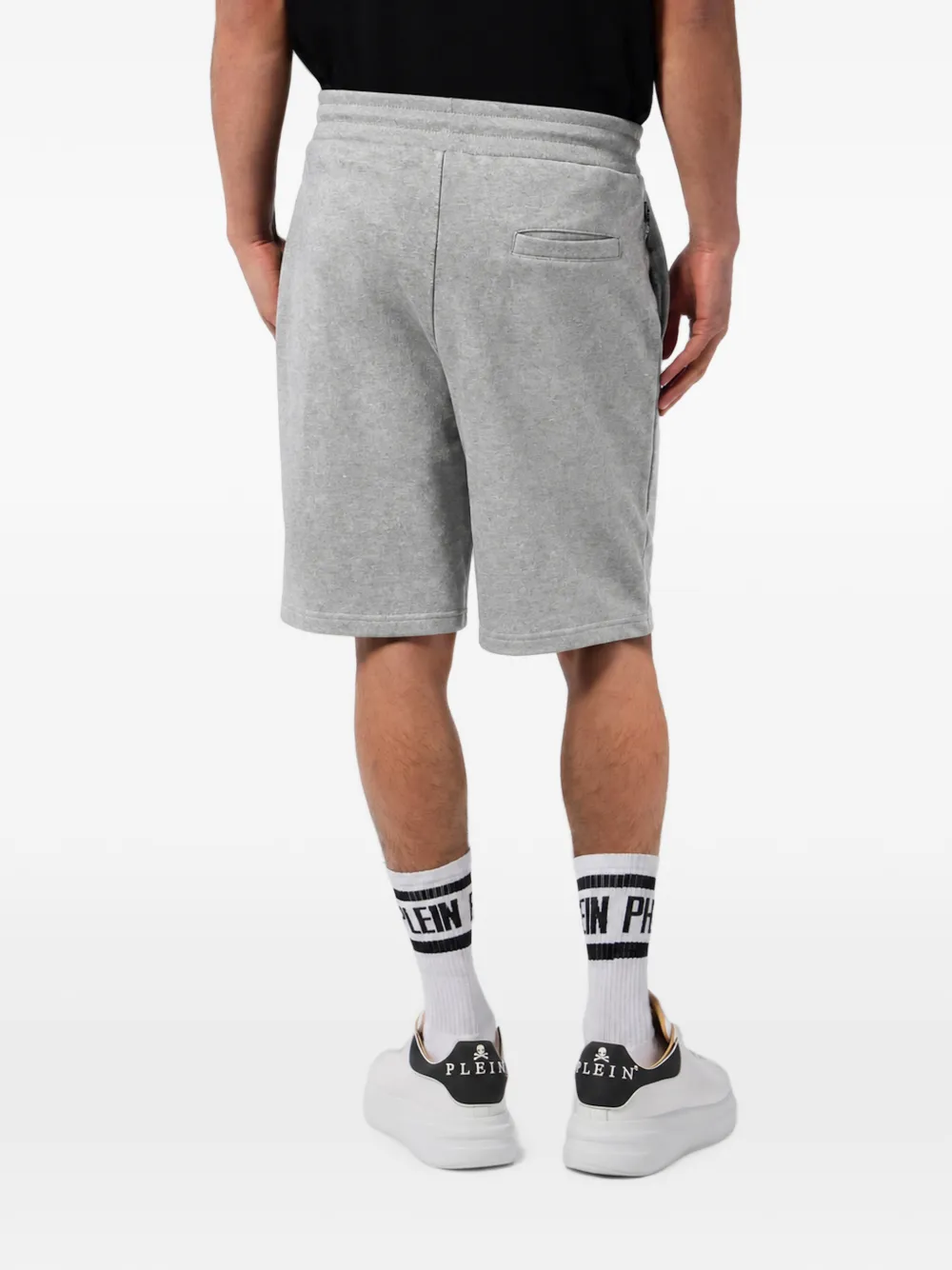 Philipp Plein Greatness fleece shorts Grijs