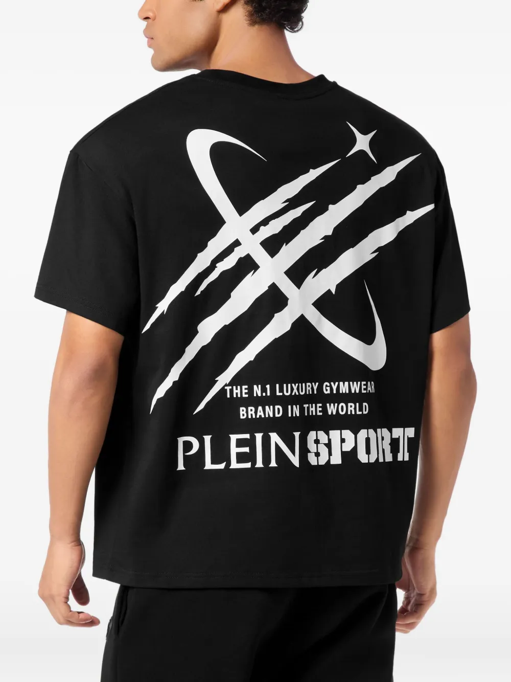 Plein Sport T-shirt met print Zwart