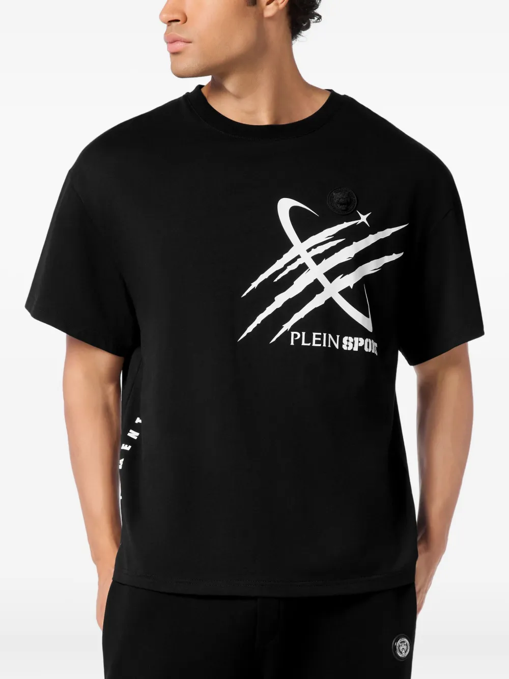 Plein Sport T-shirt met print - Zwart