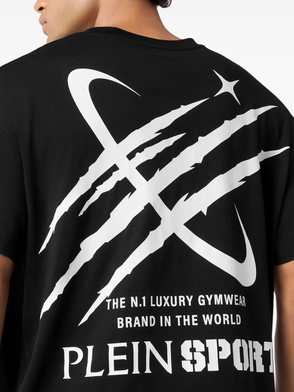 Plein Sport T-shirt met print Zwart