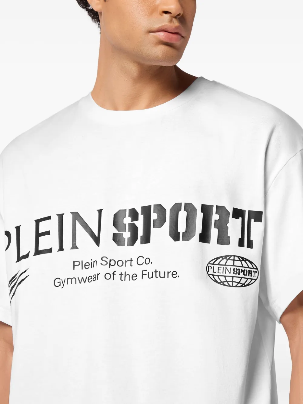 Plein Sport T-shirt met logoprint Wit