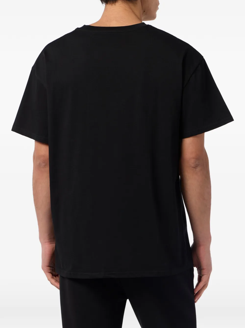 Plein Sport T-shirt met ronde hals en logo Zwart