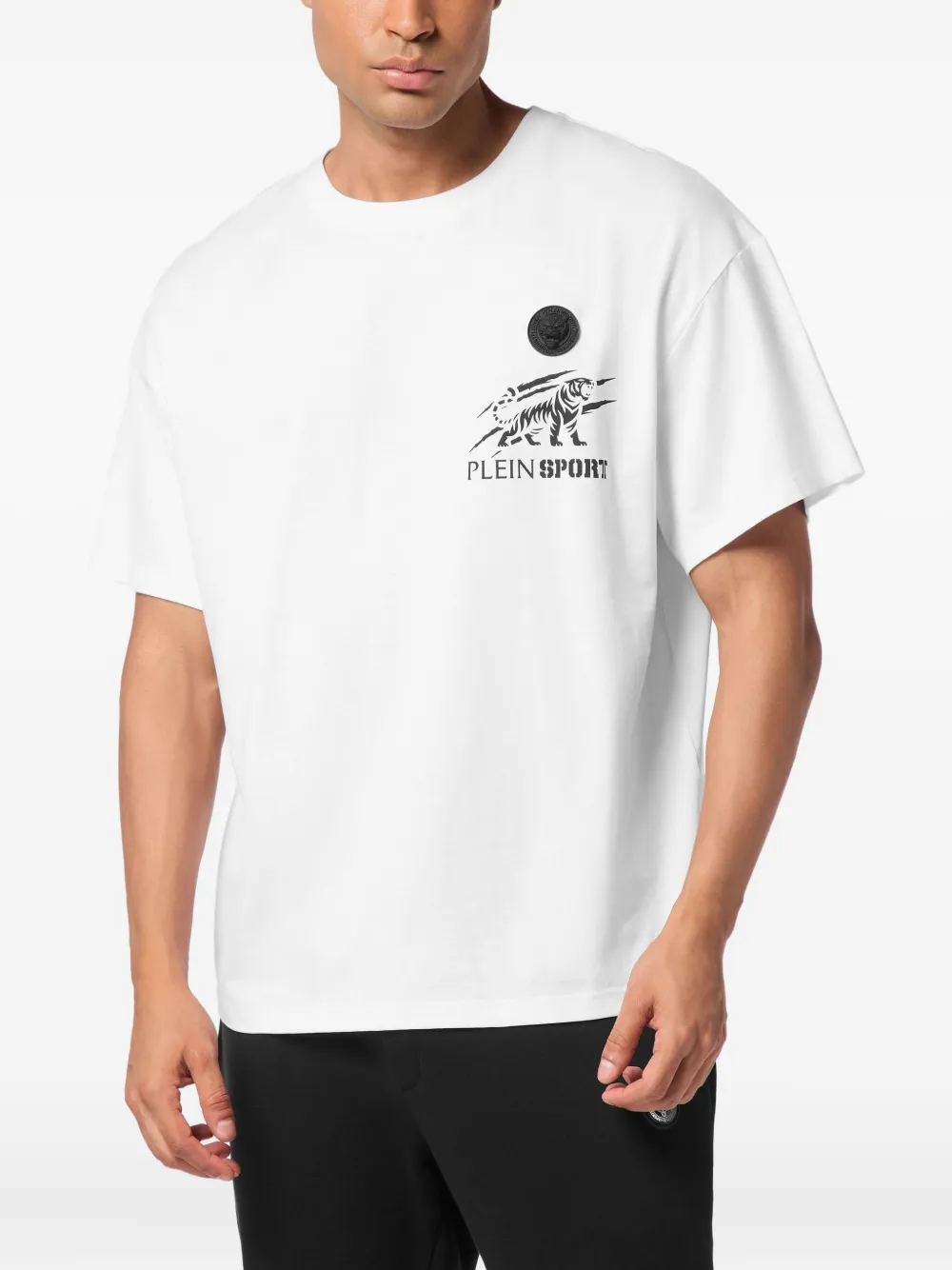 Plein Sport Sweater met tijgerprint - Wit