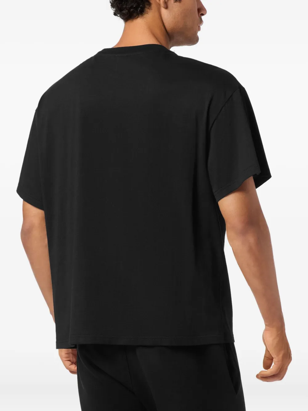 Plein Sport T-shirt met logostreep Zwart