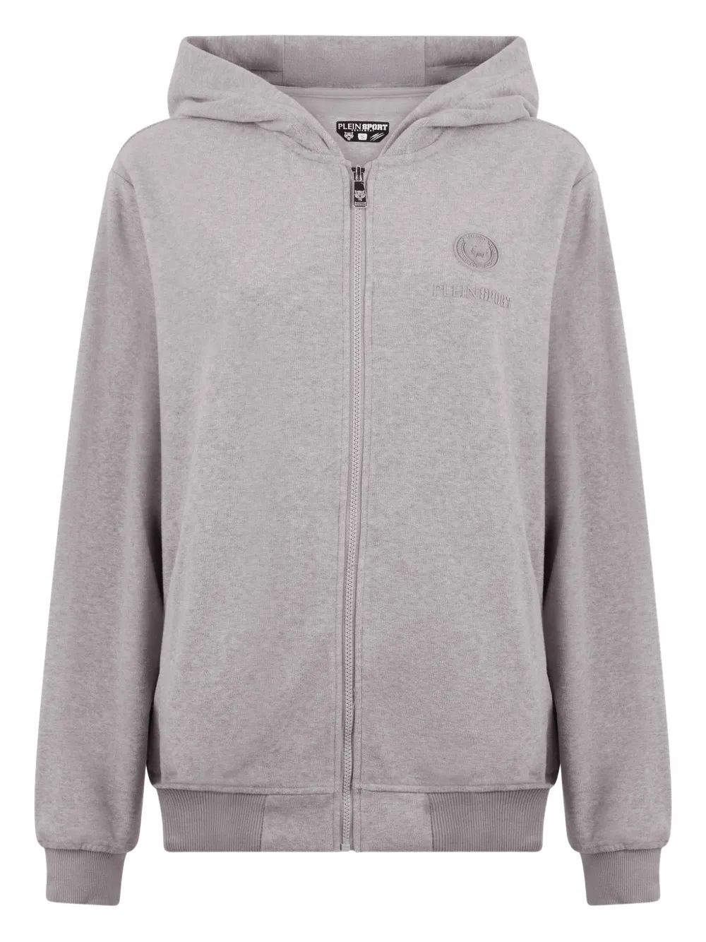 Plein Sport Felpa con cappuccio e zip - Grigio