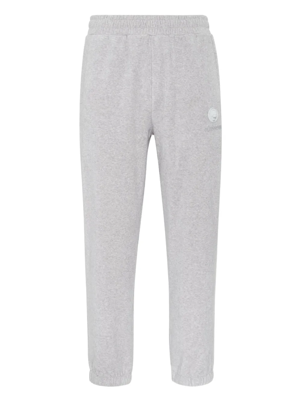 Plein Sport Logo-patch Elasticated-cuff Joggers In Gray