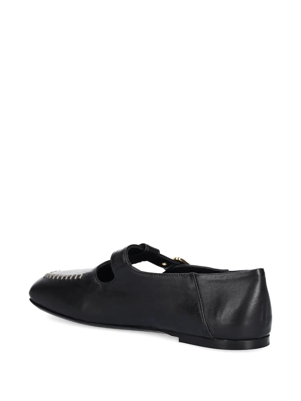 AGL Cercamic buckle-detail stitched shoes | Flat Pumps | Image 2