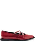ALOHAS Jive buckle-strap pointed flats - Red