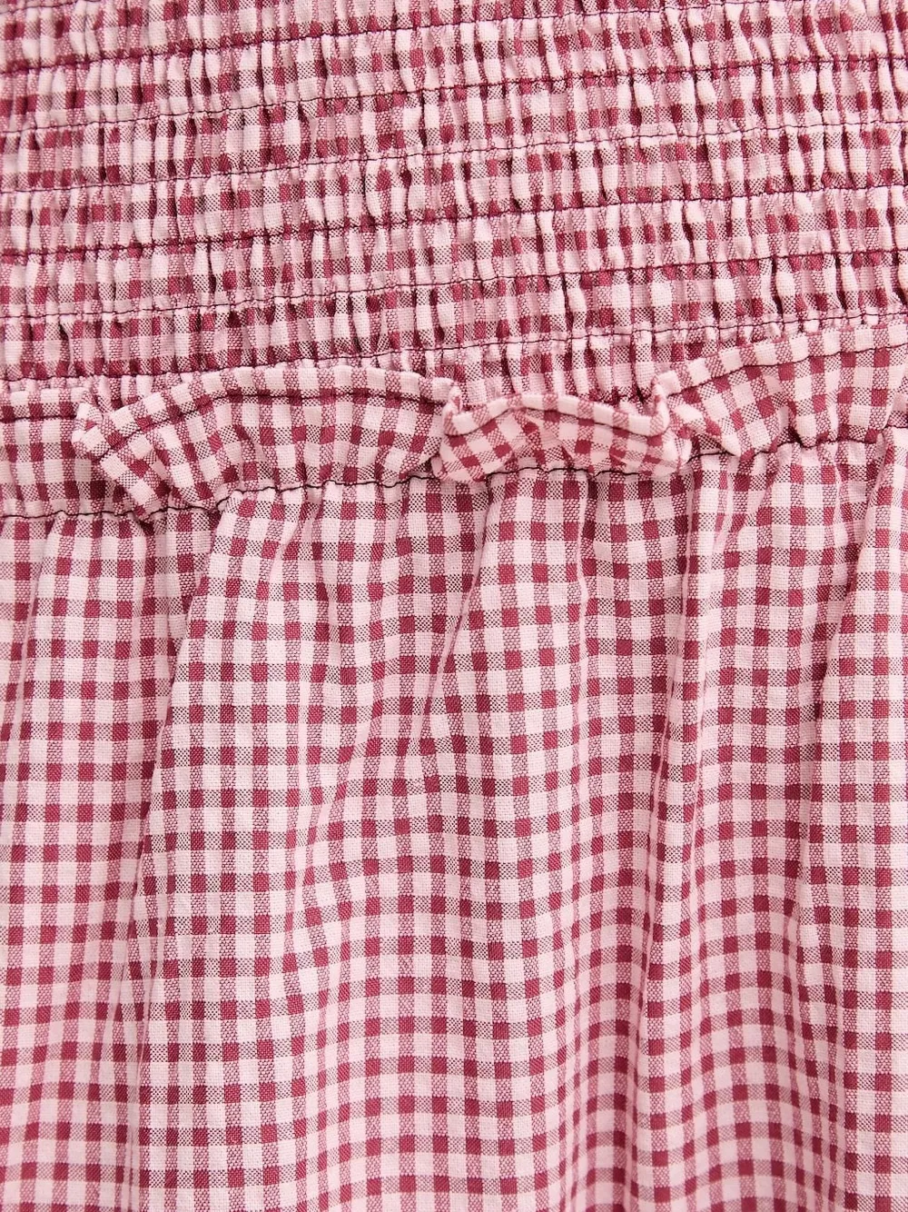Alohas Gingham Smocked Maxi Dress In Multi