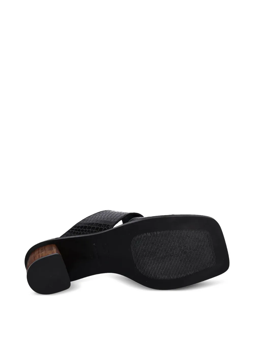 Alohas Gabin Crocodile-effect Block-heel Slides