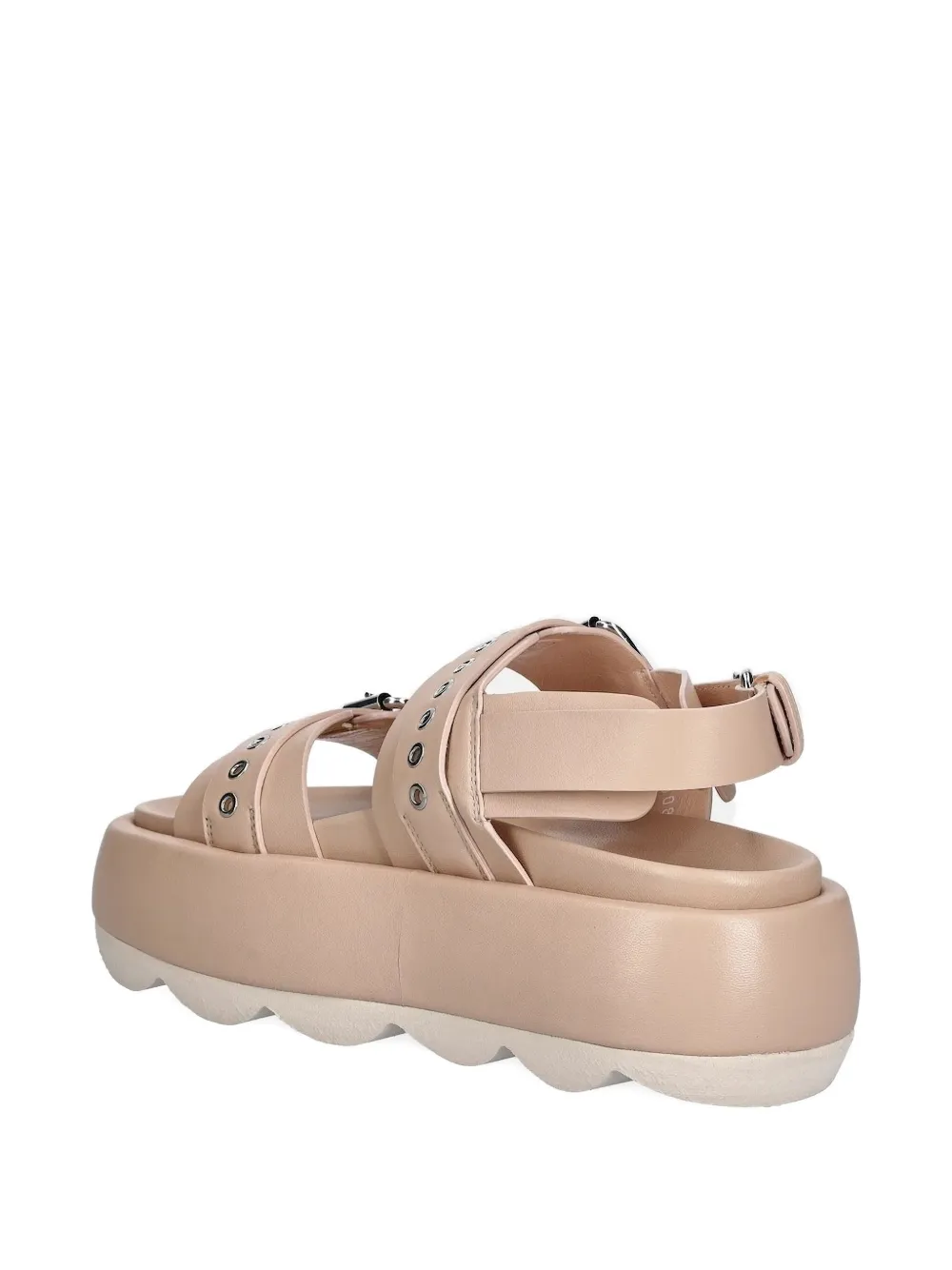 AGL Gwendoline buckled platform sandals Neutrals