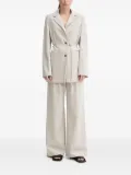 ALOHAS belt-waist single-breasted blazer - CREAM