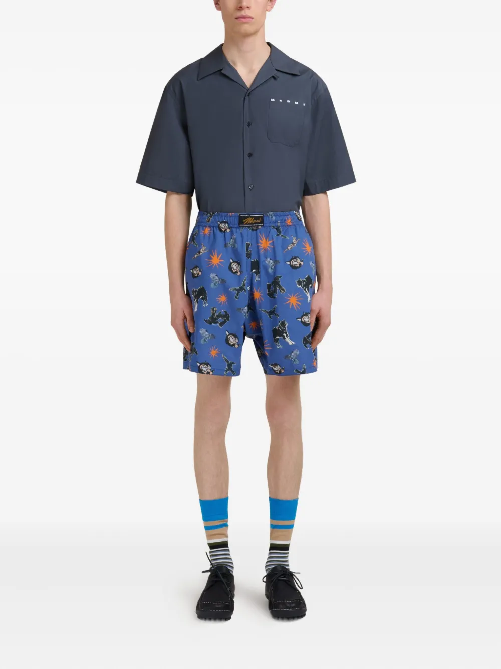 Marni graphic-print shorts | Bermuda Shorts | Image 2