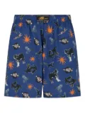 Marni graphic-print shorts - Blue
