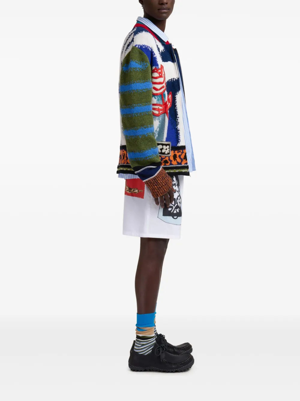 Marni Shorts met grafische print 00W01 WHITE