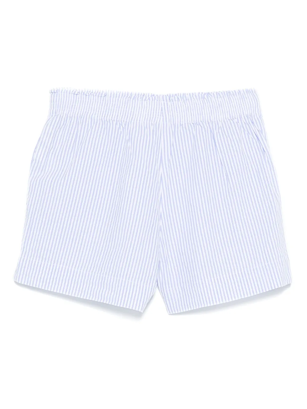 MC2 Saint Barth Kids seersucker striped shorts | Girls Casual Shorts | Image 2