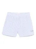 MC2 Saint Barth Kids seersucker striped shorts - Blue