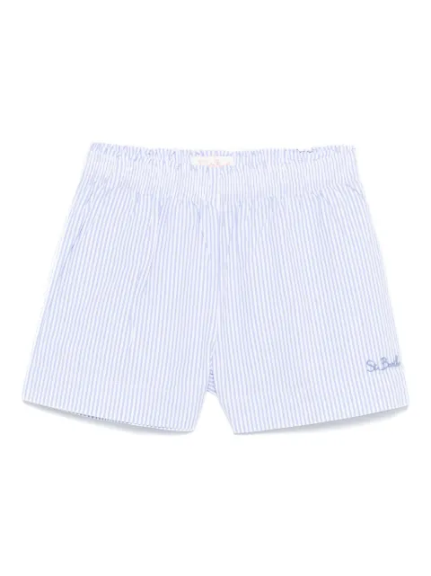 MC2 Saint Barth Kids seersucker striped shorts