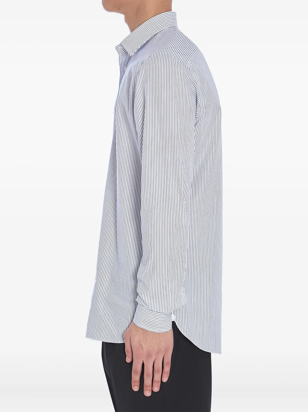  Borriello Napoli Striped Button-fastening Shirt - White 