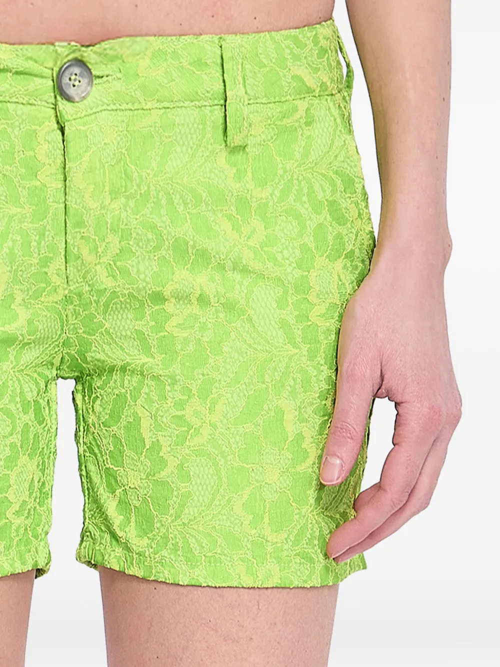 Basicon Floral-pattern Shorts In Green