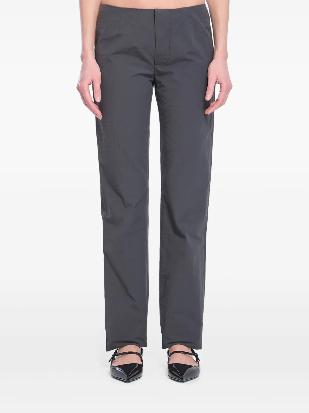 Marni pintuck-detail trousers Grijs