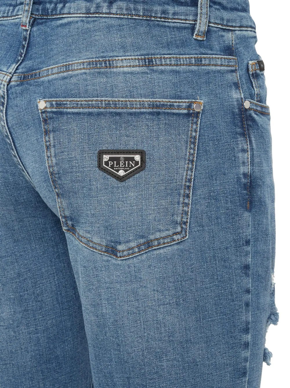 Philipp Plein Straight jeans Blauw