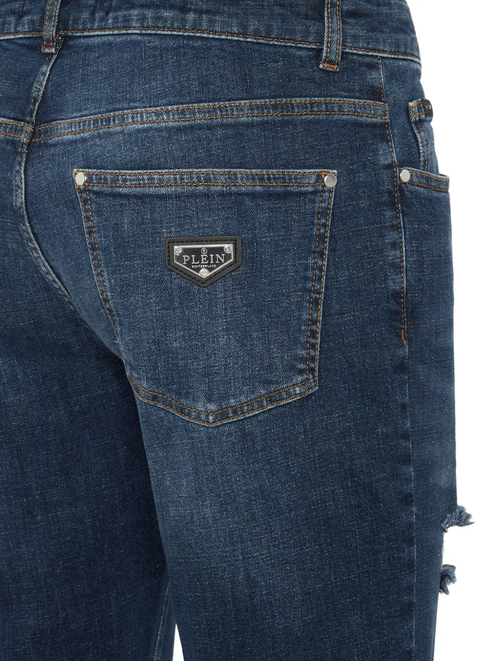 Philipp Plein Straight jeans Blauw